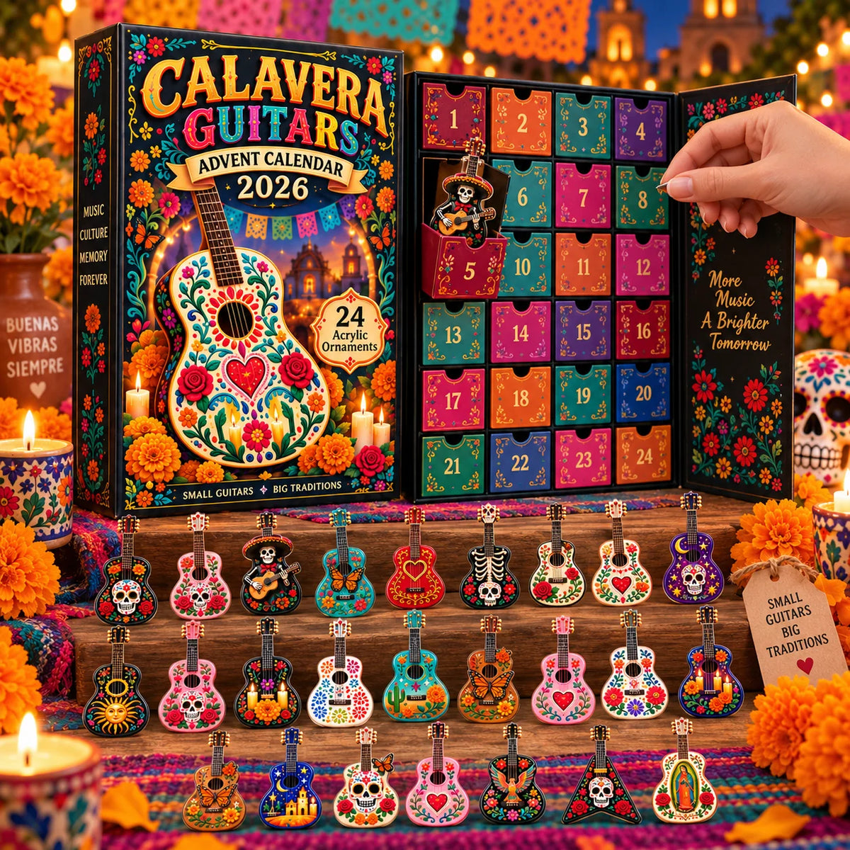💀🎸 DAY OF THE DEAD KICKOFF 49% OFF - Calavera Guitars Advent Calendar 2026💀🎸