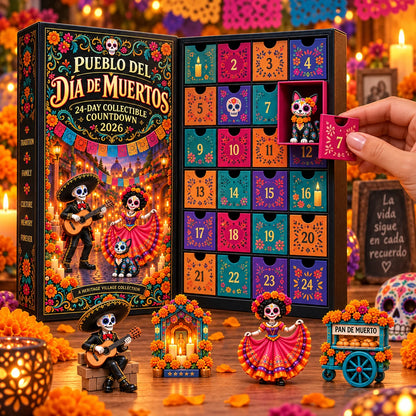 🔥DAY OF THE DEAD KICKOFF 49% OFF - 💀Day of the Dead Village Advent Calendar 2026🎁