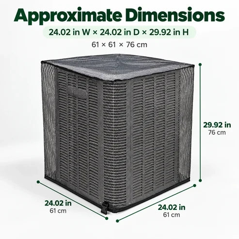❄️ Heavy-Duty Mesh AC Cover — Reliable Outdoor Protection in Every Season