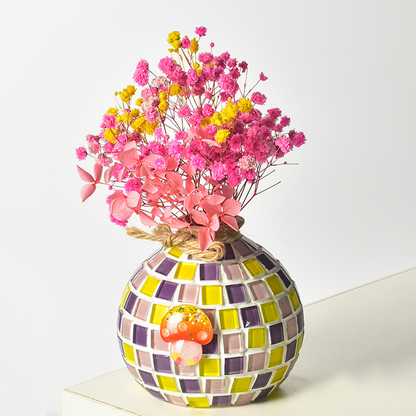 🎨 DIY Mosaic Vase Kit – Create Your Own Colorful Handmade Vase