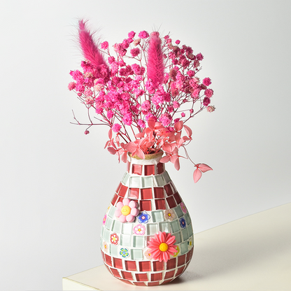 🎨 DIY Mosaic Vase Kit – Create Your Own Colorful Handmade Vase