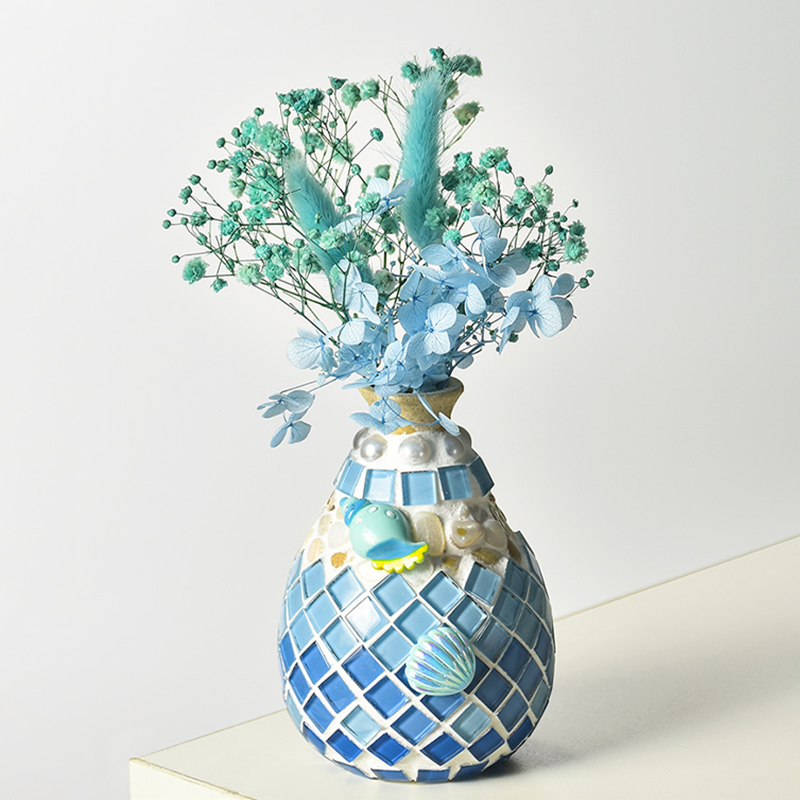 🎨 DIY Mosaic Vase Kit – Create Your Own Colorful Handmade Vase