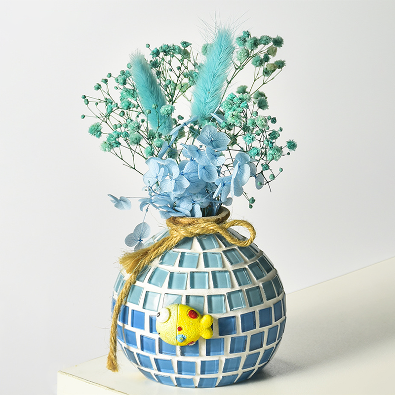 🎨 DIY Mosaic Vase Kit – Create Your Own Colorful Handmade Vase
