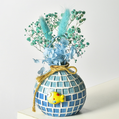 🎨 DIY Mosaic Vase Kit – Create Your Own Colorful Handmade Vase
