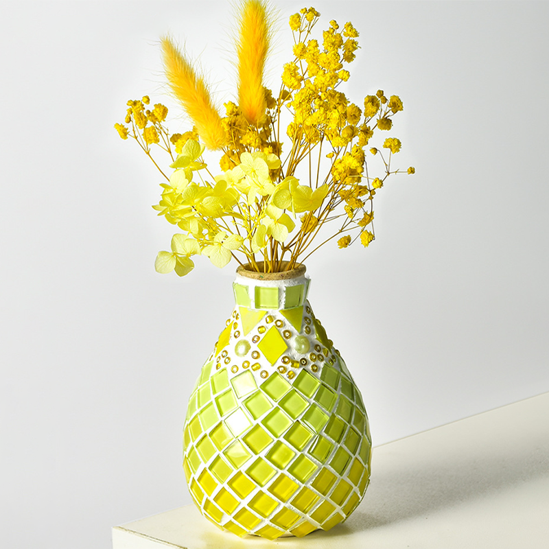 🎨 DIY Mosaic Vase Kit – Create Your Own Colorful Handmade Vase
