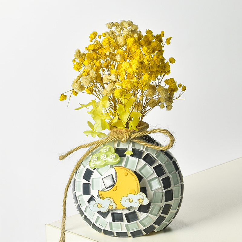 🎨 DIY Mosaic Vase Kit – Create Your Own Colorful Handmade Vase
