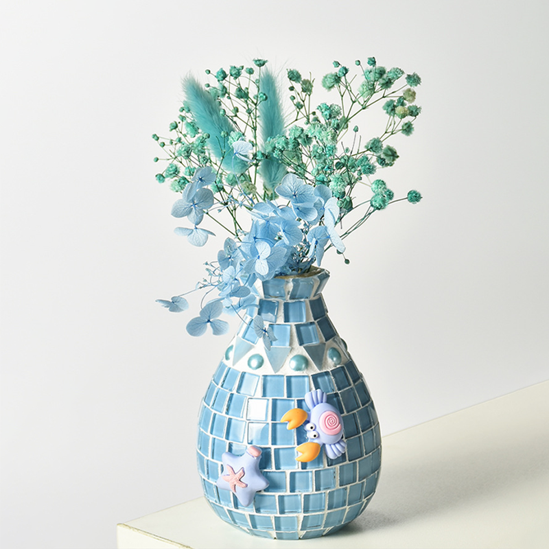🎨 DIY Mosaic Vase Kit – Create Your Own Colorful Handmade Vase