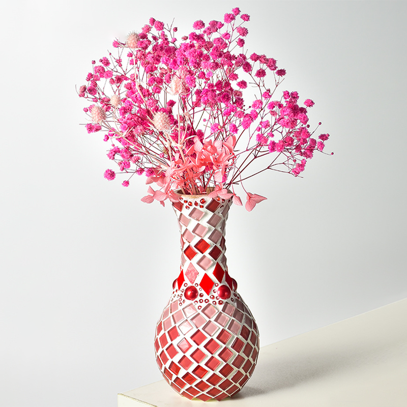 🎨 DIY Mosaic Vase Kit – Create Your Own Colorful Handmade Vase
