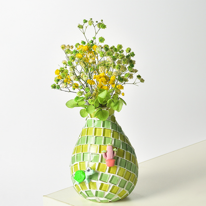 🎨 DIY Mosaic Vase Kit – Create Your Own Colorful Handmade Vase