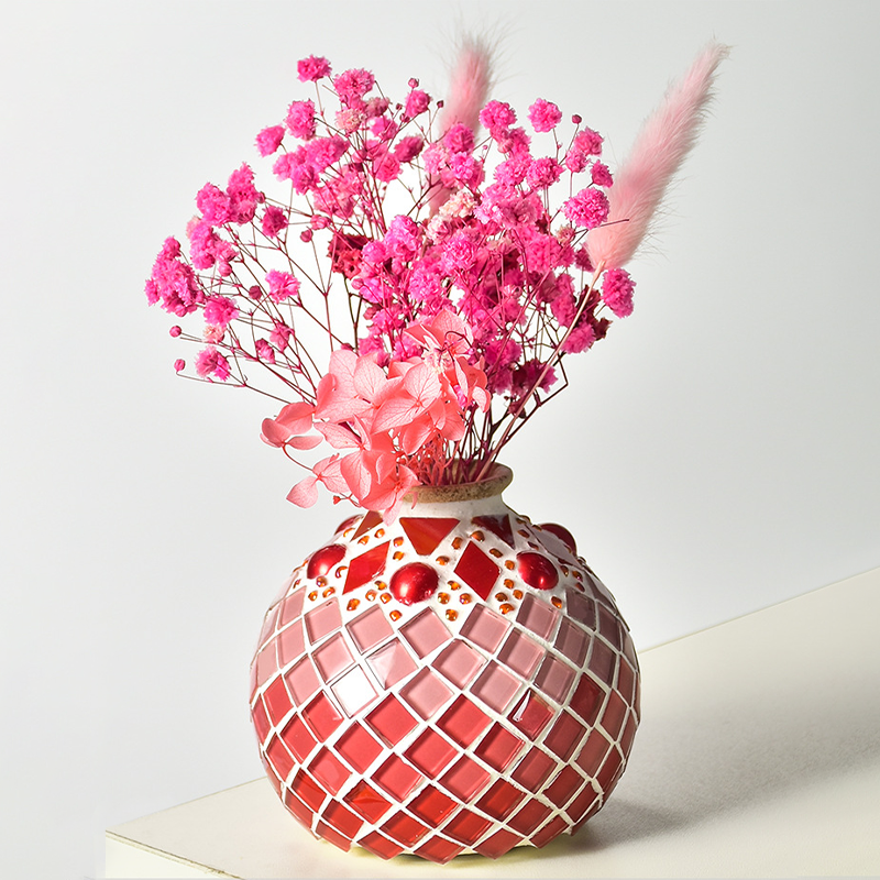 🎨 DIY Mosaic Vase Kit – Create Your Own Colorful Handmade Vase