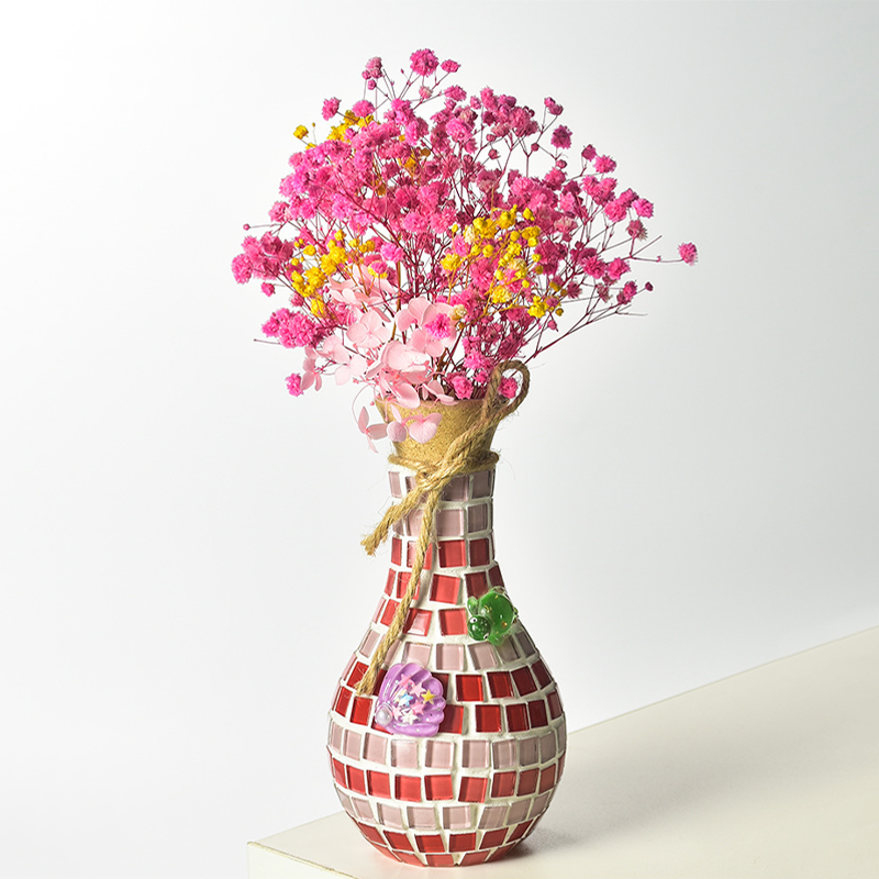 🎨 DIY Mosaic Vase Kit – Create Your Own Colorful Handmade Vase