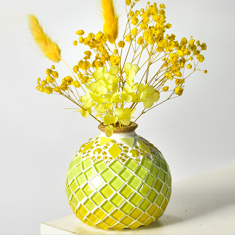 🎨 DIY Mosaic Vase Kit – Create Your Own Colorful Handmade Vase