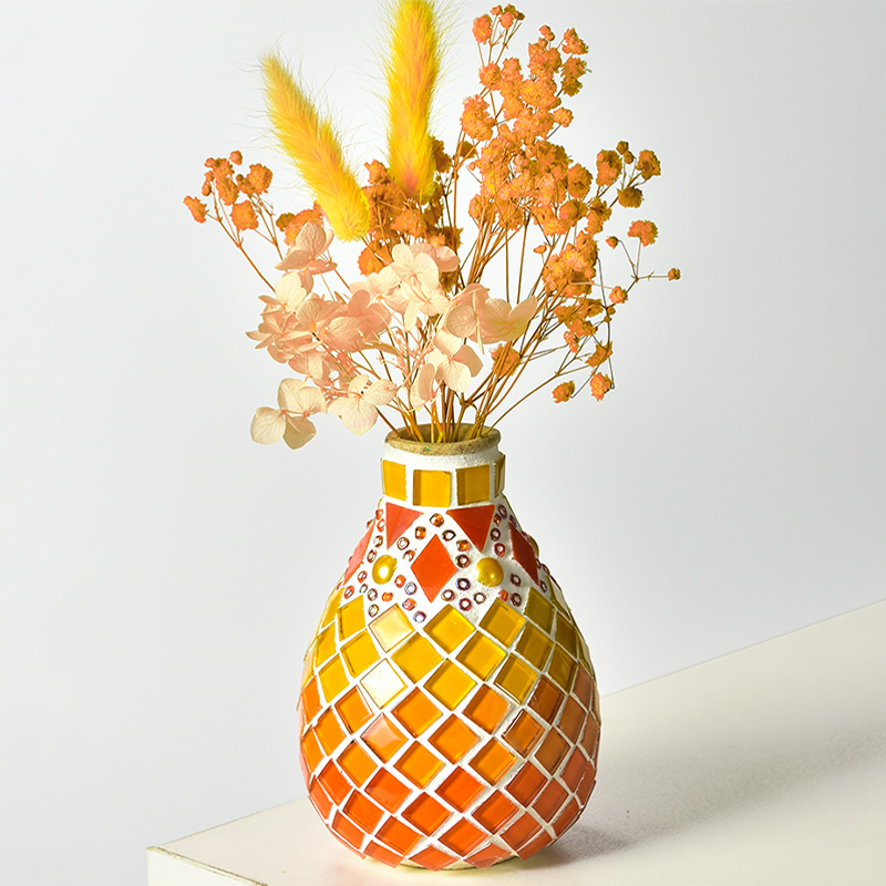 🎨 DIY Mosaic Vase Kit – Create Your Own Colorful Handmade Vase