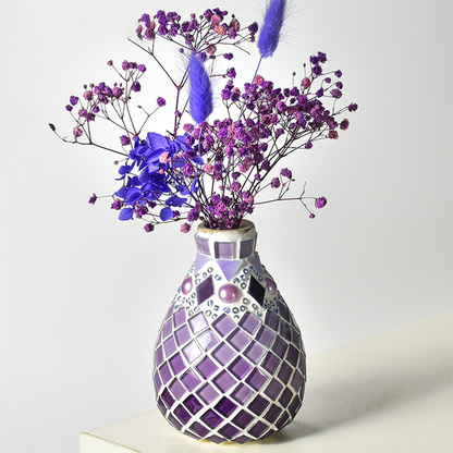 🎨 DIY Mosaic Vase Kit – Create Your Own Colorful Handmade Vase