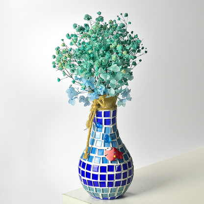🎨 DIY Mosaic Vase Kit – Create Your Own Colorful Handmade Vase