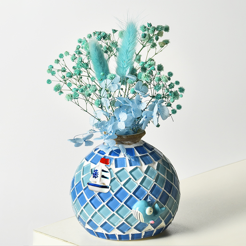 🎨 DIY Mosaic Vase Kit – Create Your Own Colorful Handmade Vase