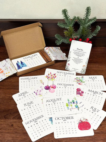 ✨🏆Early Holiday Sale 49% Off 🌱 Eco-Friendly Plantable “Timeless” Seed Calendar 2027