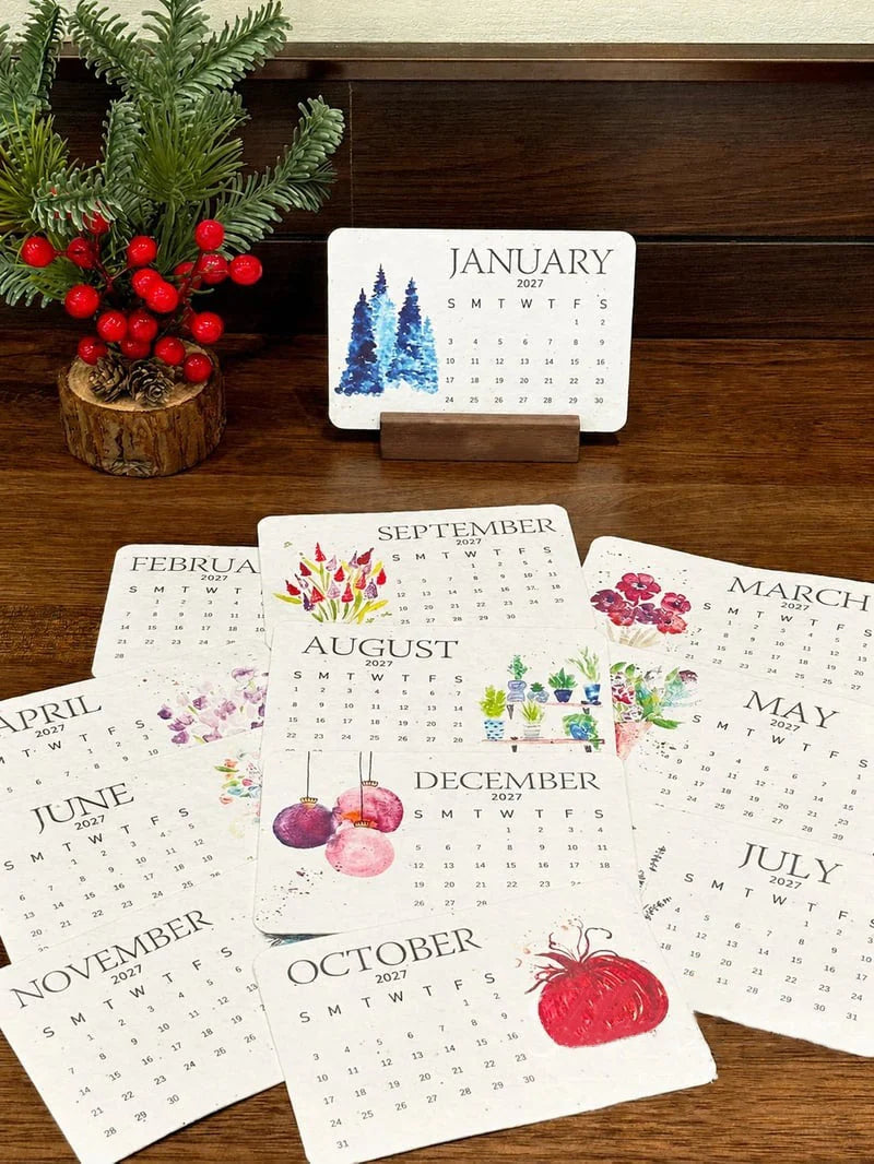 ✨🏆Early Holiday Sale 49% Off 🌱 Eco-Friendly Plantable “Timeless” Seed Calendar 2027