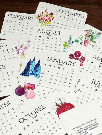 ✨🏆Early Holiday Sale 49% Off 🌱 Eco-Friendly Plantable “Timeless” Seed Calendar 2027