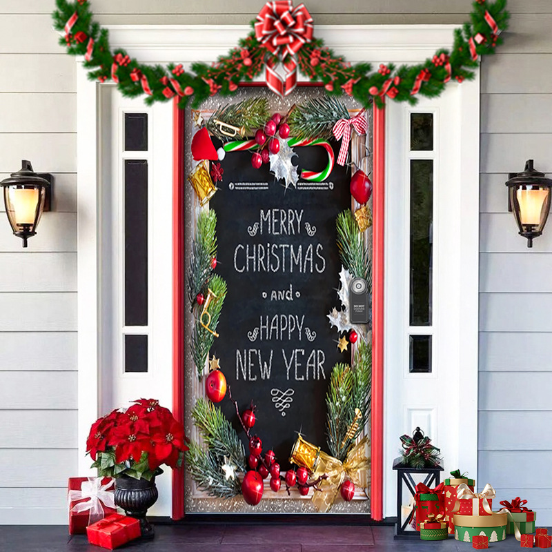 🎄🎅 Christmas Door Cover – Instant Holiday Cheer!