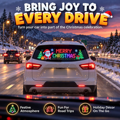 🎅🚘 Christmas Rear Window LED Screen — Festive Designs at Your Fingertips