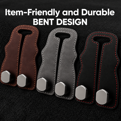 Suede Leather Car Seat Hook