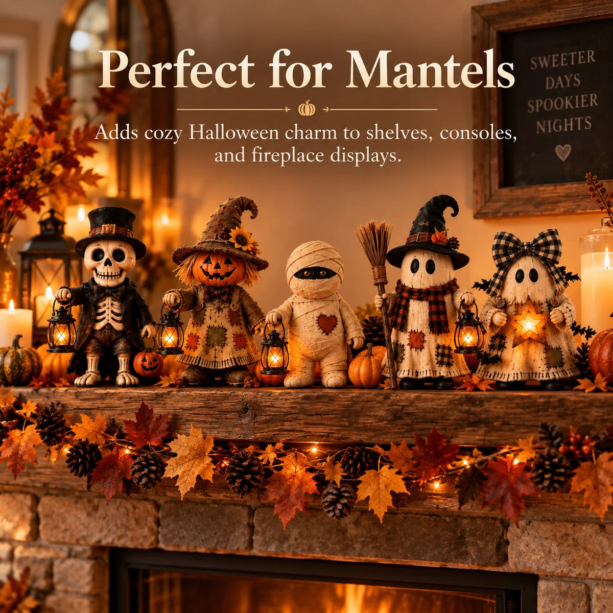 🎃✨ Halloween Monster Lanterns — 5 Spooky-Cute Styles