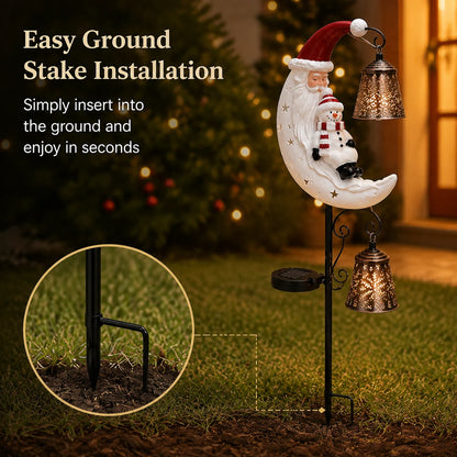 🔥Last Day 69% OFF🔔 Christmas Moon Solar Stake Light