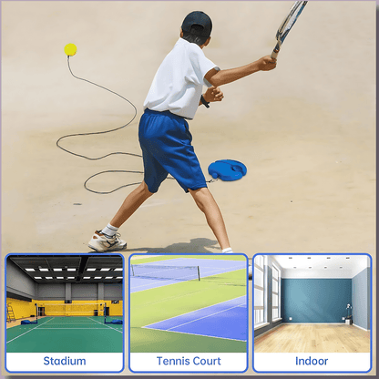 Portable Solo Tennis Trainer for Home & Backyard Practice