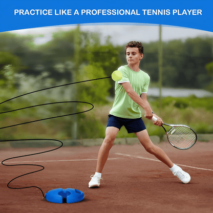 Portable Solo Tennis Trainer for Home & Backyard Practice