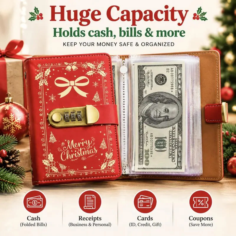 💰 A6 Savings Binder with Password Lock — Keep Your Money Organized & Secure