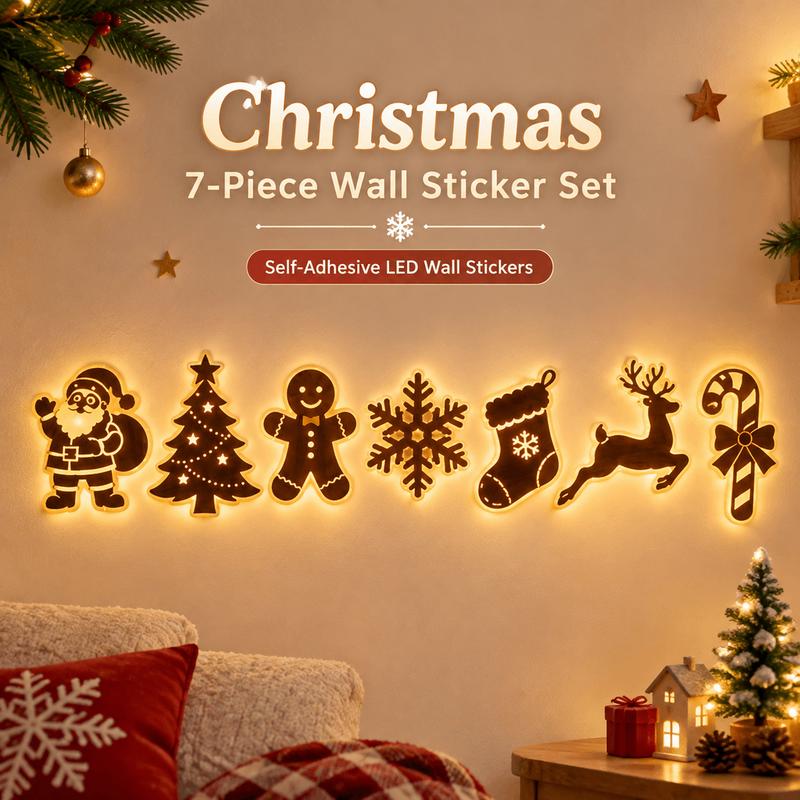 🎄🌟 Christmas LED Wall Décor — Light Up Your Holiday Magic!