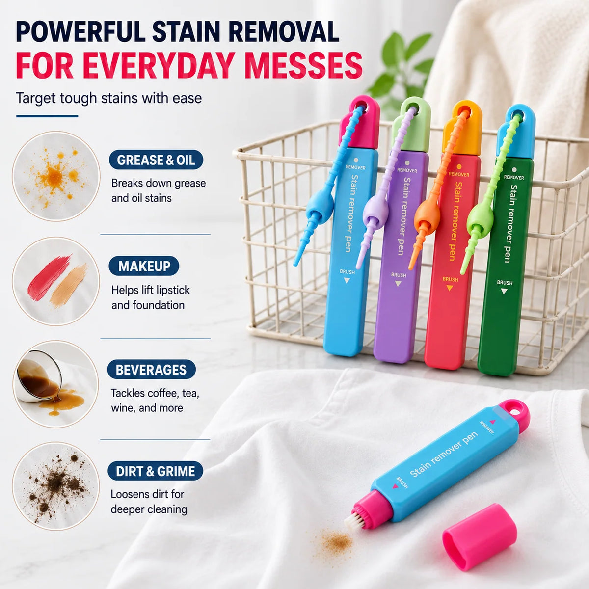 Portable Instant Stain Remover Pen for Clothes