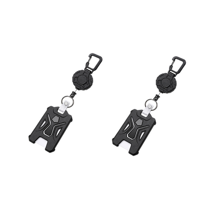 Retractable Badge Holder with Carabiner Clip