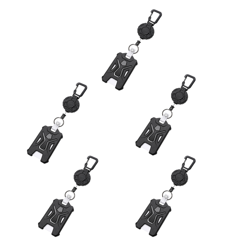Retractable Badge Holder with Carabiner Clip