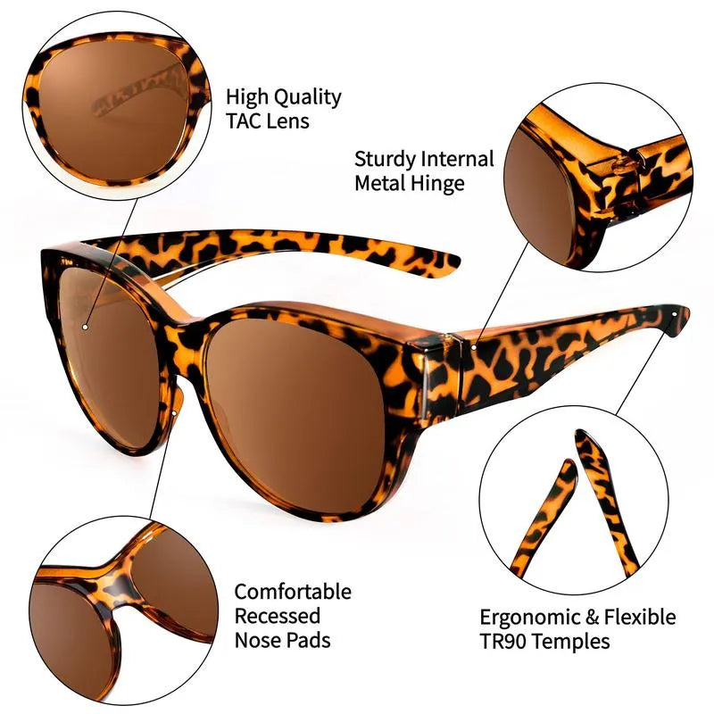 🔥😎2026 New Polarized UV400 Protection Trendy Round Cat-eye Sunglasses 🕶️