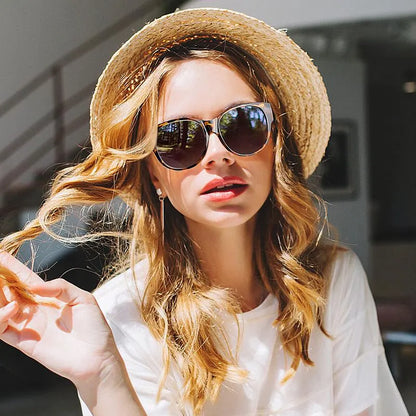 🔥😎2026 New Polarized UV400 Protection Trendy Round Cat-eye Sunglasses 🕶️