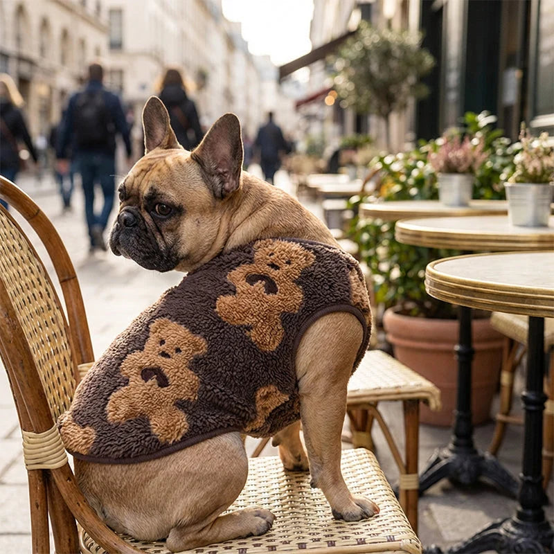 ⏳Time-Limited Special⏰ Plush Pet Vest – Warm, Cozy & Easy to Wear🐻