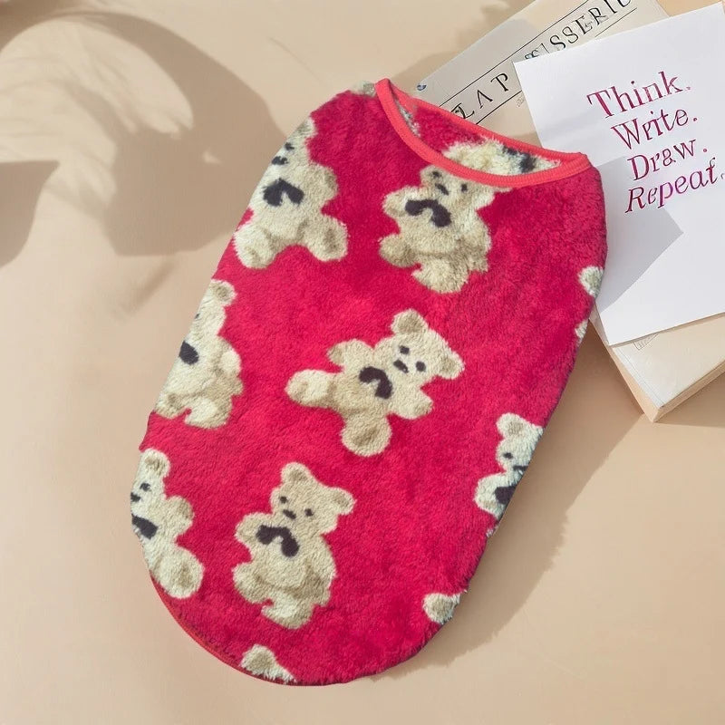 ⏳Time-Limited Special⏰ Plush Pet Vest – Warm, Cozy & Easy to Wear🐻