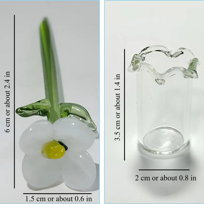 ⏰ Last Day 60% Off 🌸 Mini Glass Flower Bouquet