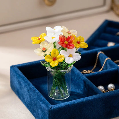 ⏰ Last Day 60% Off 🌸 Mini Glass Flower Bouquet