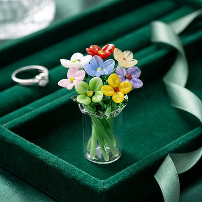 ⏰ Last Day 60% Off 🌸 Mini Glass Flower Bouquet