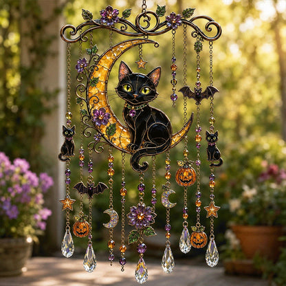 🎃 Halloween-Themed Crystal Wind Chime