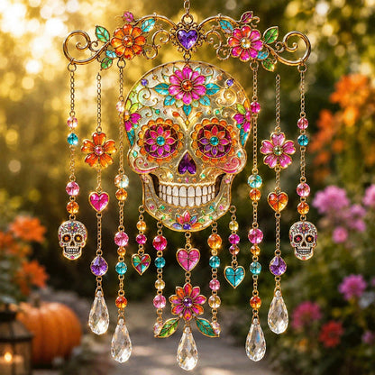 🎃 Halloween-Themed Crystal Wind Chime