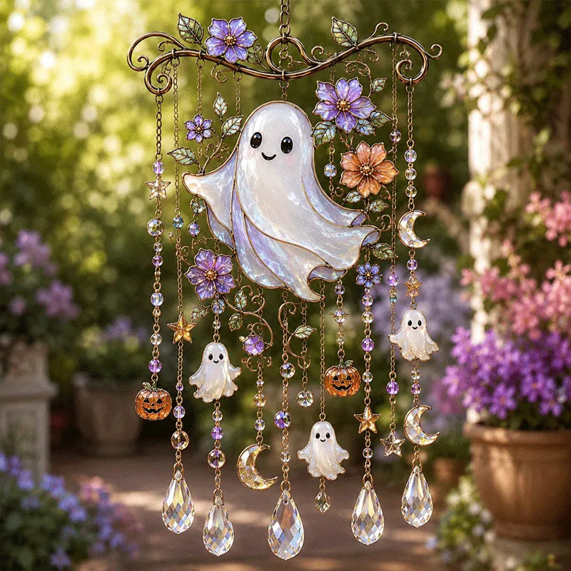 🎃 Halloween-Themed Crystal Wind Chime