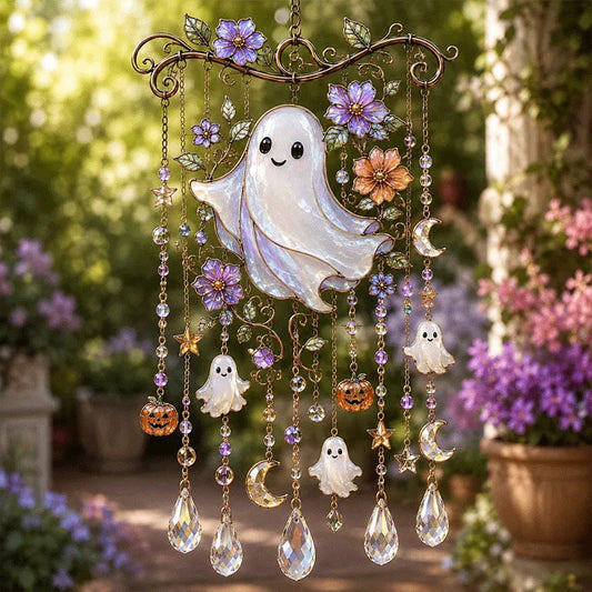 🎃 Halloween-Themed Crystal Wind Chime