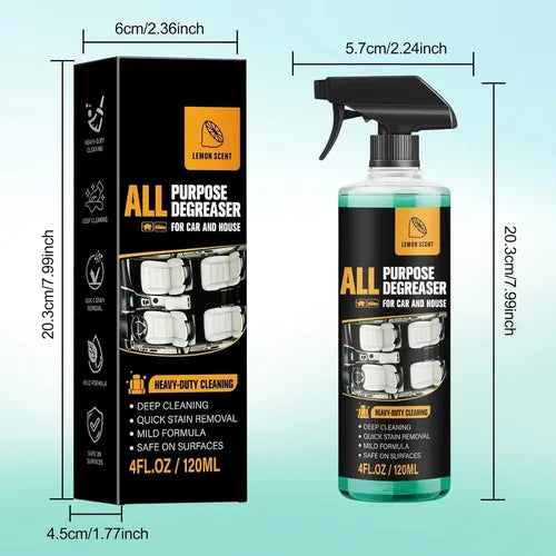 🚗 Multi-Purpose Foam Degreaser Spray – Removes Tough Grease In Seconds✨