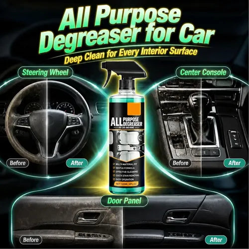 🚗 Multi-Purpose Foam Degreaser Spray – Removes Tough Grease In Seconds✨