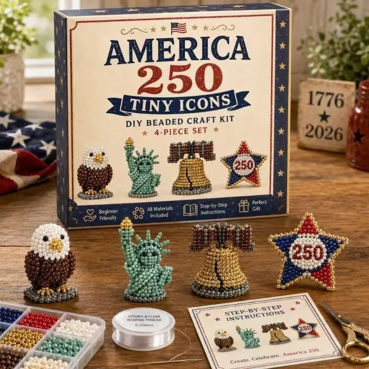 Mini 3D Beaded Animal DIY Kit — 8 Adorable Craft Sets