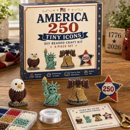 Mini 3D Beaded Animal DIY Kit — 8 Adorable Craft Sets